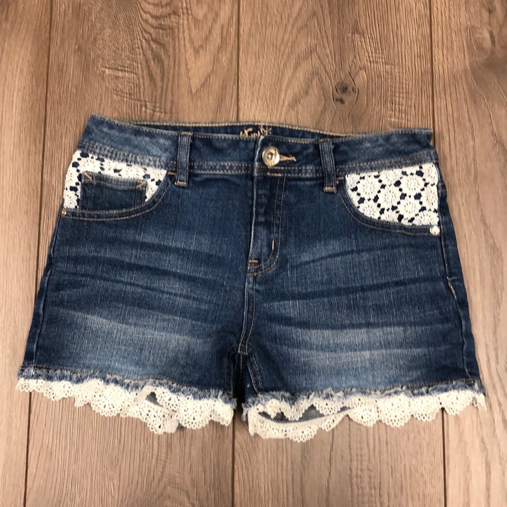 Justice Embellished Jean Shorts